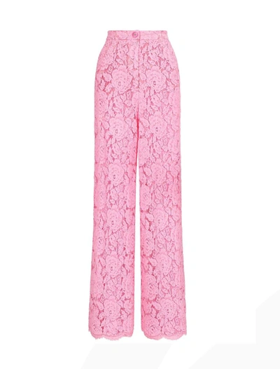 Shop Dolce & Gabbana Trousers In Rosa 2