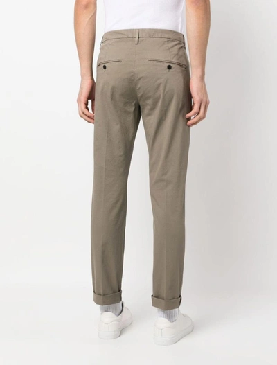 Shop Dondup Trousers In Crusca
