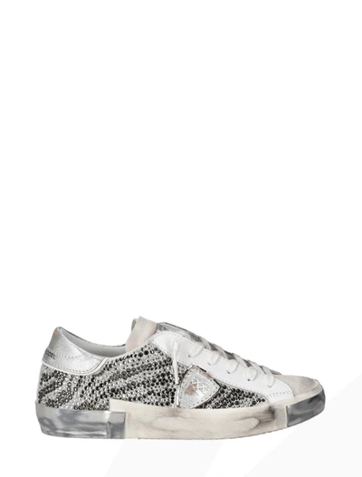 Shop Philippe Model Sneakers In Argent