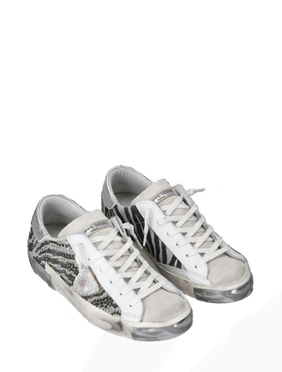 Shop Philippe Model Sneakers In Argent