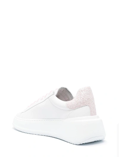 Shop Philippe Model Sneakers In Blanc Fucsia