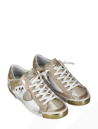 Shop Philippe Model Sneakers In Blanc Or