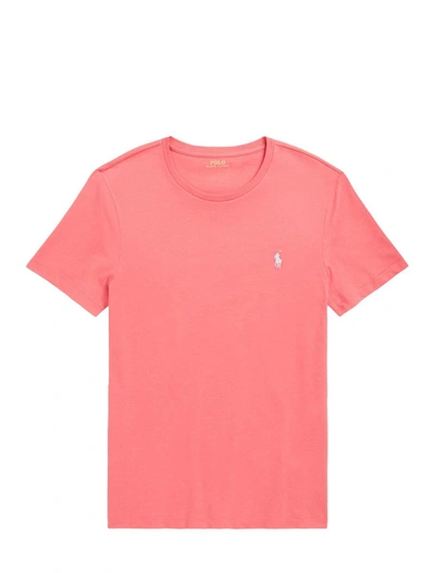 Shop Ralph Lauren T-shirts And Polos In Pale Red/c7194