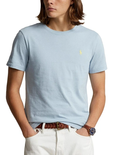 Shop Ralph Lauren T-shirts And Polos In Alpine Blue/c1231