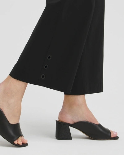 Chico's Brigitte Grommet Wide Leg Pants In Black Size 16 |  In Black