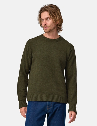 Shop Patagonia Recycled Sweatshirt (wool Blend) In Green