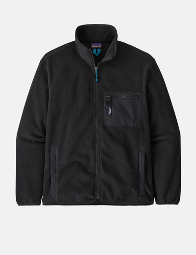 Shop Patagonia Synchilla Jacket In Black