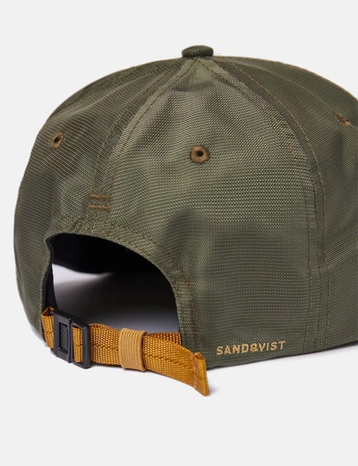 Shop Sandqvist Hike Cap In Green