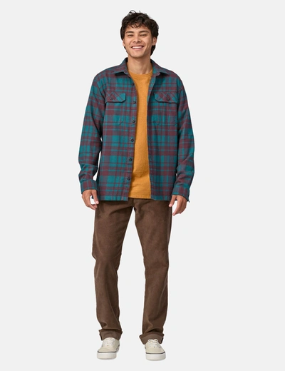 Shop Patagonia Fjord Flannel Ice Caps Shirt (organic) In Blue
