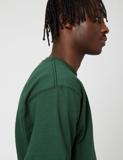 Shop Camber Usa 305 Long Sleeve T-shirt (8oz Cotton) In Green