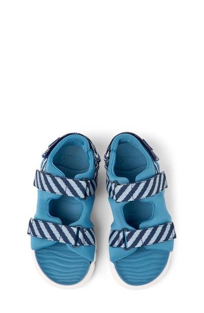 Shop Camper Kids' Oruga Sandal In Blue Multi