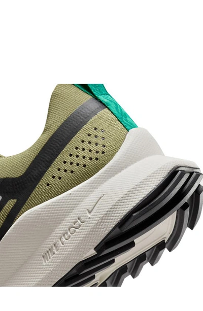 Shop Nike React Pegasus Trail 4 Running Shoe In Neutral Olive/ Light Bone
