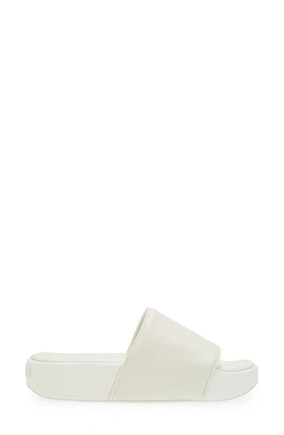 Shop Y-3 Slide Sandal In Off White/white/white