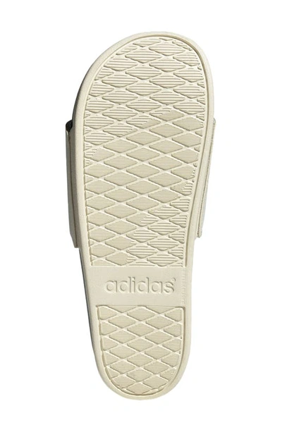 Shop Adidas Originals Gender Inclusive Adilette Comfort Sport Slide Sandal In White/ Green/ Gold
