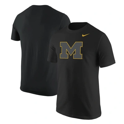Shop Nike Black Michigan Wolverines Logo Color Pop T-shirt