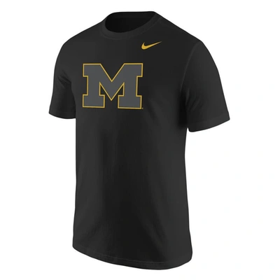 Shop Nike Black Michigan Wolverines Logo Color Pop T-shirt
