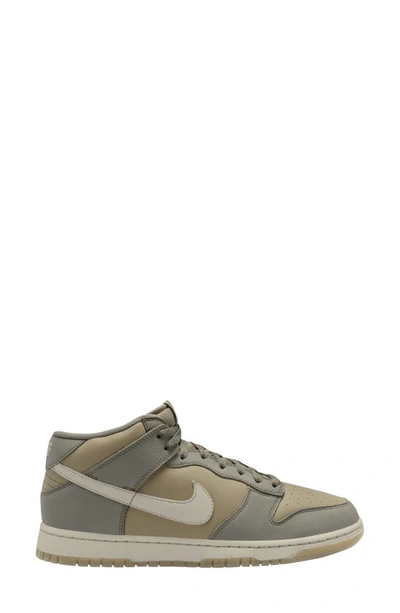 Shop Nike Dunk Mid Basketball Sneaker In Dark Stucco/ Light Bone/ Olive