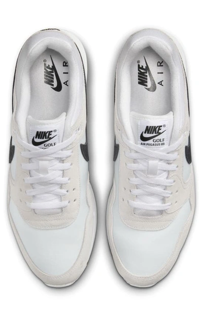 Shop Nike Air Pegasus '89 Golf Shoe In White/ Black/ Platinum Tint