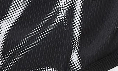 Shop Nike Kids' Culture Of Basketball Dri-fit Print Shorts In Black/ White