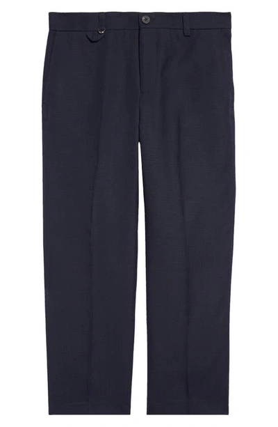 Shop Jacquemus Le Pantalon Cabri Slim Fit Crop Pants In Dark Navy