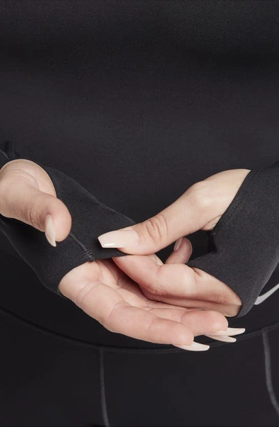 Shop Nike Zenvy Dri-fit Long Sleeve Top In Black