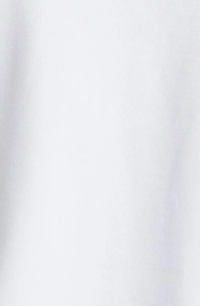 Shop Armani Exchange Embroidered Metallic Icon Logo Sweatshirt In White