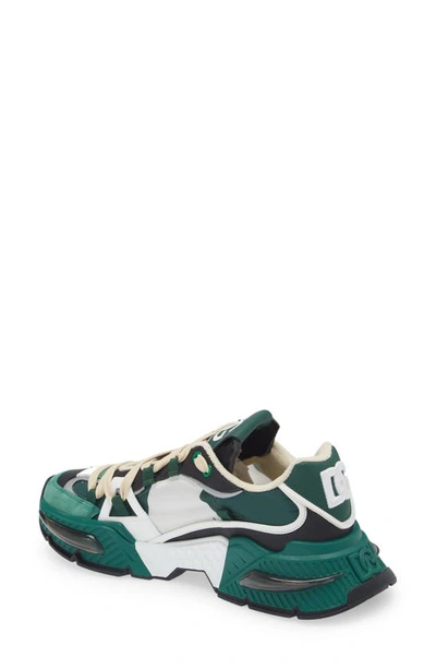 Shop Dolce & Gabbana Airmaster Low Top Sneaker In Verde/ Nero