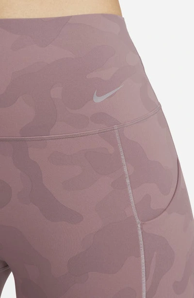 Nike Universa Dri-fit High Rise 7/8 Tights In Smokey Mauve/ Black