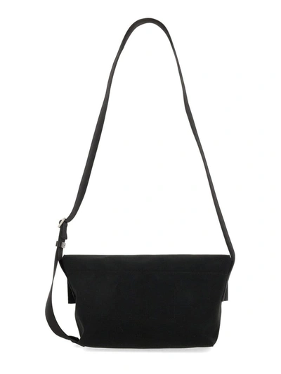 Shop Jil Sander Small Shoulder Bag With Logo In Black