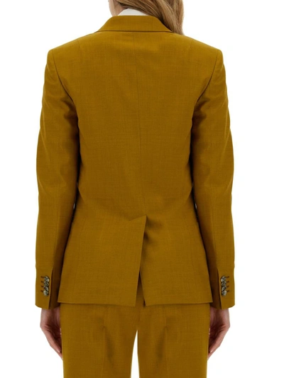 Shop Paul Smith Single-breasted Jacket In Yellow
