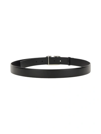 Shop Valentino Garavani Leather Belt In Black