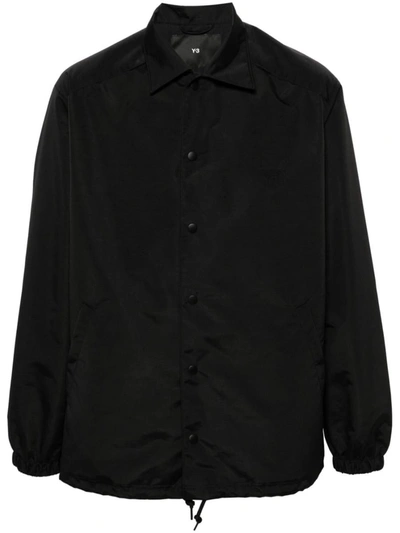 Shop Y-3 Nylon Coach Jacket In Black