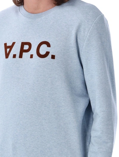 Shop Apc A.p.c. Vpc Sweatshirt In Washed Indigo