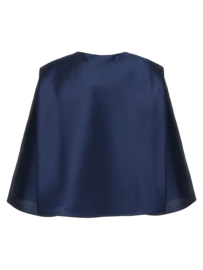 Shop Alberta Ferretti 'mikado' Jacket In Blue