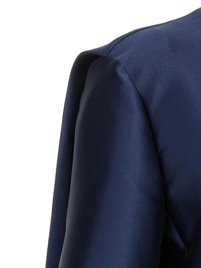 Shop Alberta Ferretti 'mikado' Jacket In Blue