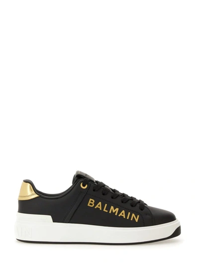 Shop Balmain B-court Sneaker In Black