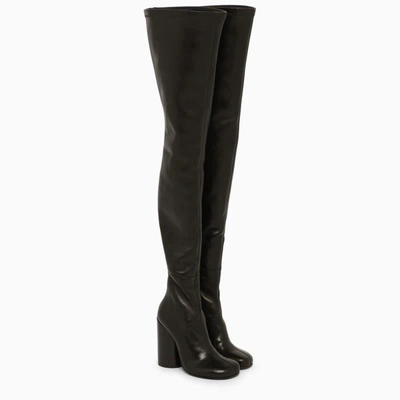Shop Burberry High Boot In Black
