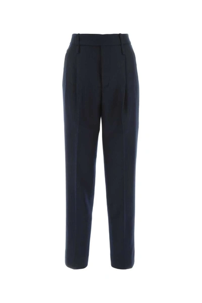 Gucci Women's Viscose Blend Pant In Blue