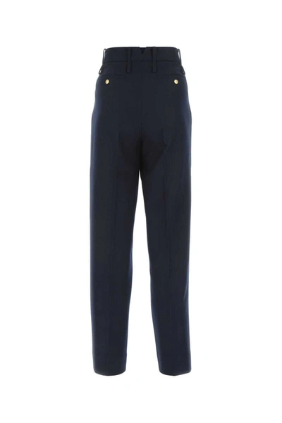Gucci Women's Viscose Blend Pant In Blue
