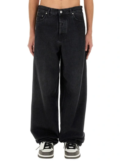 Shop Off-white Loose Fit Jeans In Black