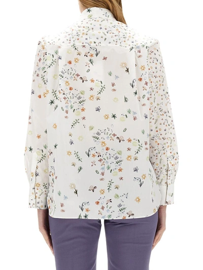 Shop Ps By Paul Smith Ps Paul Smith Floral Print Shirt In White