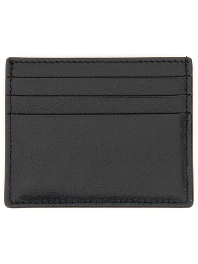Shop Valentino Garavani Card Holder With Logo In Black