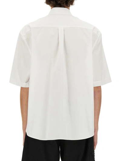 Shop Moschino Shirt With Logo In White