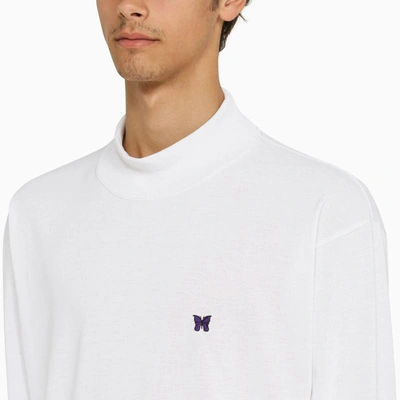 Shop Needles T-shirt With Embroidery In White