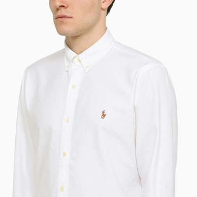 Shop Polo Ralph Lauren Slim Fit Oxford Shirt In White