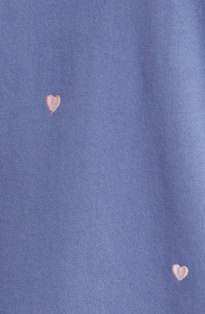 Shop Rails Ramona Heart Embroidered Sweatshirt In Pink Periwinkle Hearts