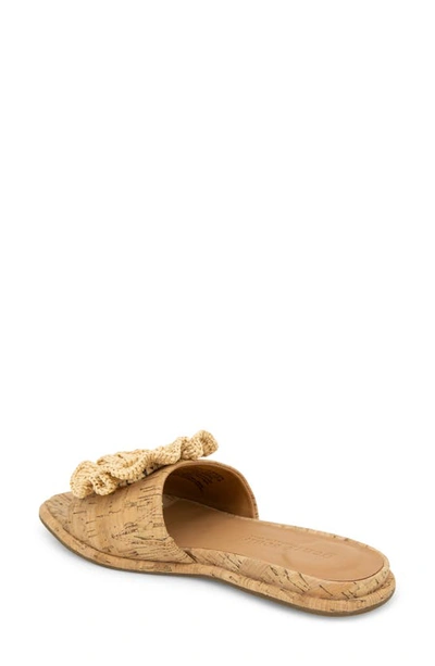 Gentle Souls By Kenneth Cole Lucy Womens Rosette Slide Sandals In Natural Cork