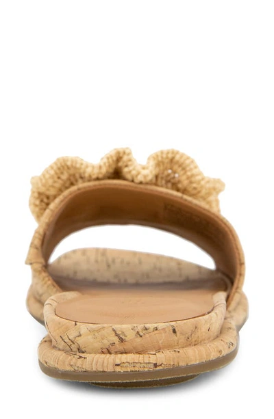 Gentle Souls By Kenneth Cole Lucy Womens Rosette Slide Sandals In Natural Cork
