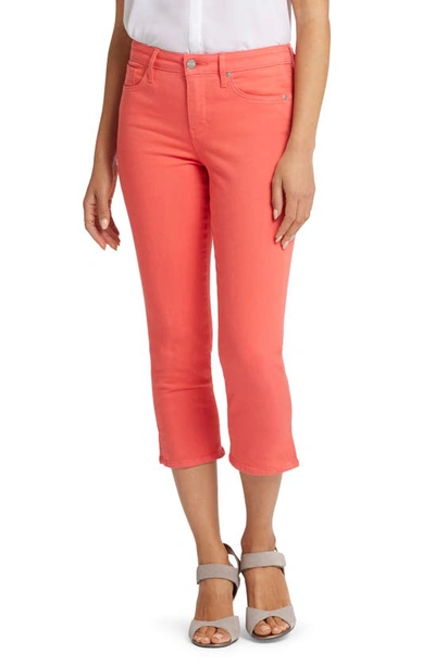 Shop Nydj Chloe Side Slit Crop Jeans In Fruit Punch