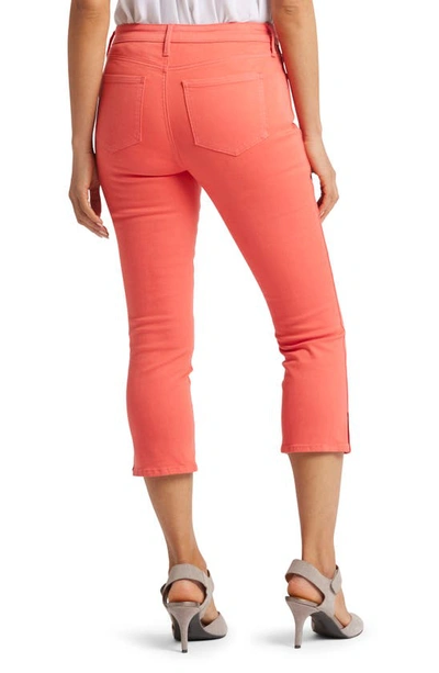 Shop Nydj Chloe Side Slit Crop Jeans In Fruit Punch